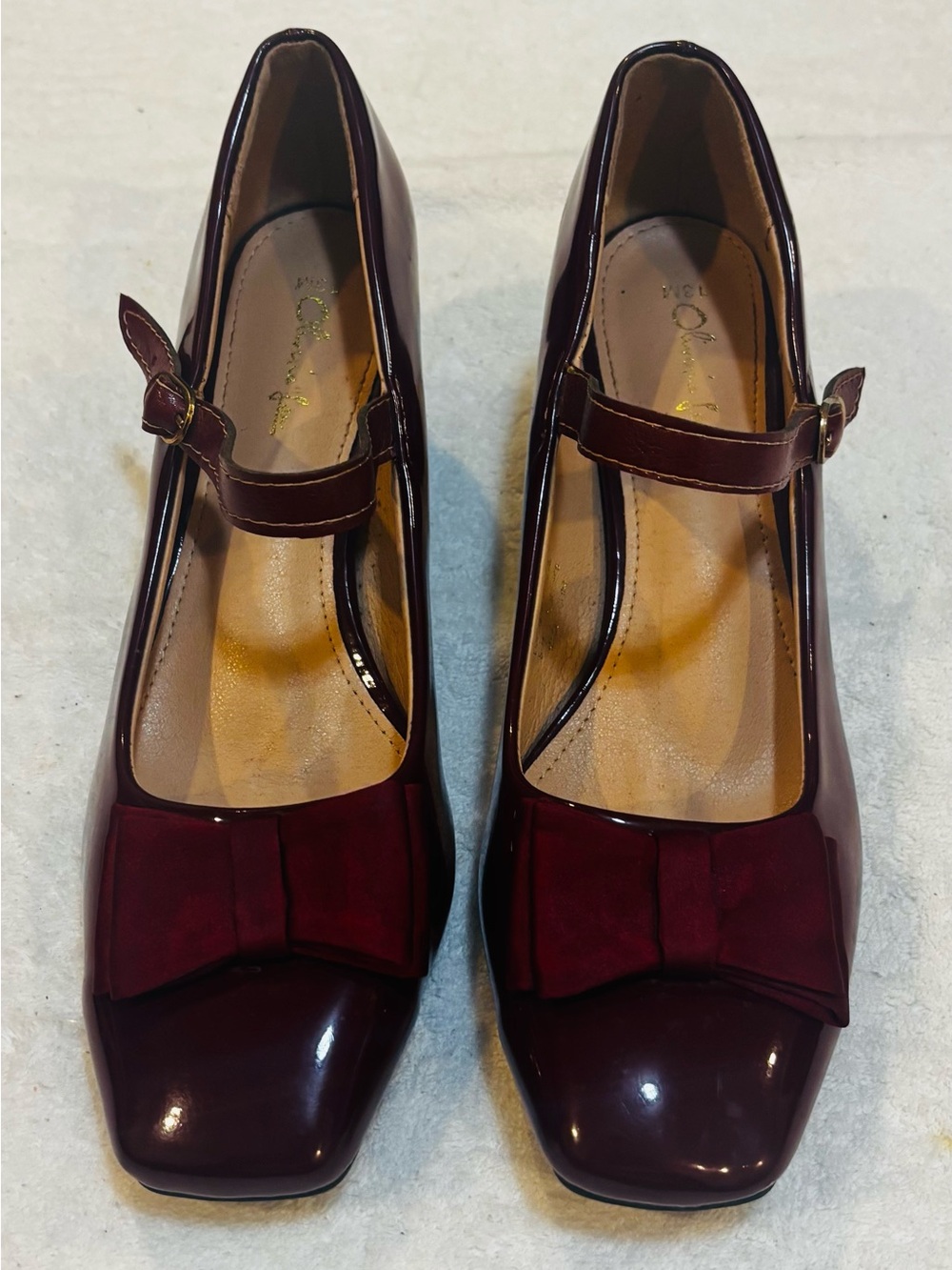 Brand New Patent Leather Heels By Olivia Lau - Size 13M - Heel 2 Inches - Box 85
